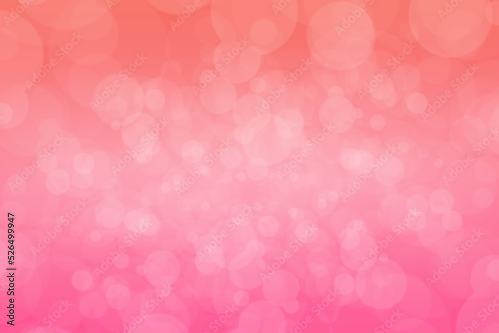 Pink background with bokeh circles illustration for graphics