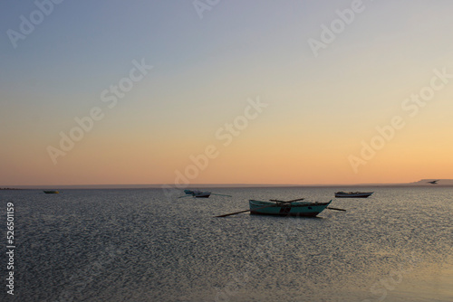 Fishing Boat The Magic Lake in Fayoum - Egypt