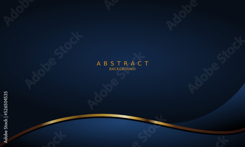 dark blue luxury premium background and gold line.