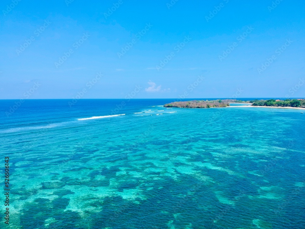 Wunderschöne Strand Aufnahme in Bali Indonesien 