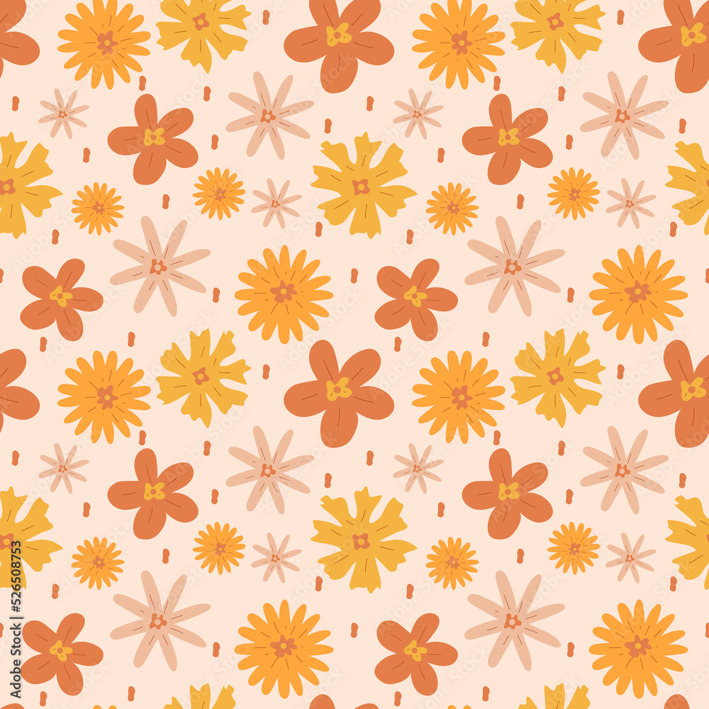 Seamless pattern of bright hippie colors from the 60's 70's 80's Seamless pattern of bright hippie colors from the 60's 70's 80's
