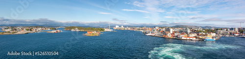 Stavanger view from harbor in Rogaland in Norway (Norwegen, Norge or Noreg)