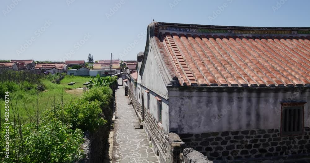 Erkan historic village in Penghu of Taiwan Erkan historic village in Penghu of Taiwan