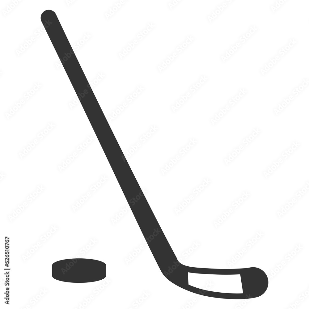 Ice hockey icon. Flat style vector illustration isolated on white background Ice hockey icon. Flat style vector illustration isolated on white background