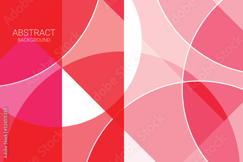 Abstract Red Modern Background. Geometric Banner. Wallpaper. Vector Illustraiton