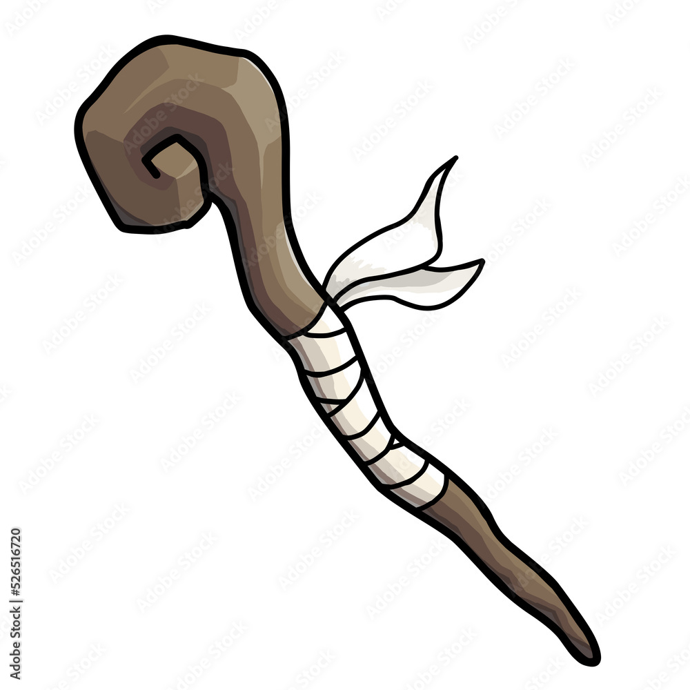杖 魔法の杖 ファンタジー ファンタジー素材 アイコン アイコン素材 カットイラスト カット素材 ilustração do Stock ...