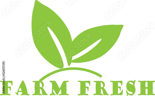 Farm fresh foods logo vector