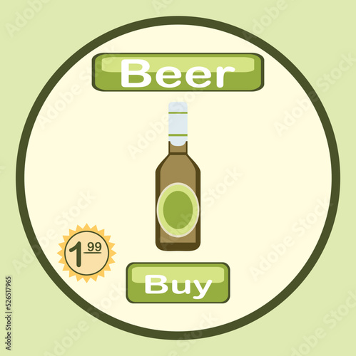 illustration of a bottle of beer