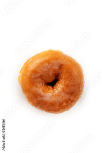 donut closeup isolated on white background