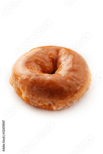 donut closeup isolated on white background