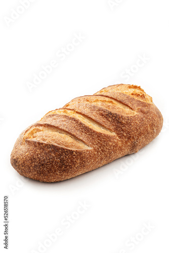  artisan bread isolated on white background