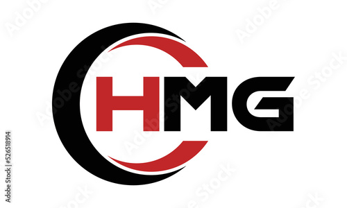 HMG three letter swoosh logo design vector template | monogram logo | abstract logo | wordmark logo | letter mark logo | business logo | brand logo | flat logo | minimalist logo | text | word | symbol