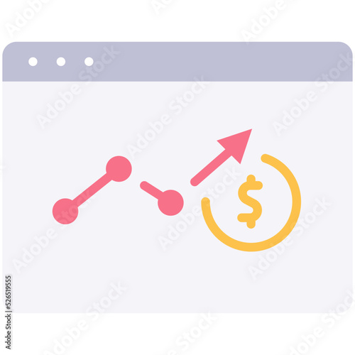 website stocks and shares icon