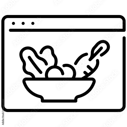 website healthy food icon