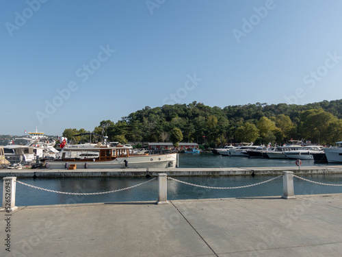 Istinye, Sariyer district, Istanbul Turkey. 28 August 2022. İstinye houses and marina.  © DRBURHAN