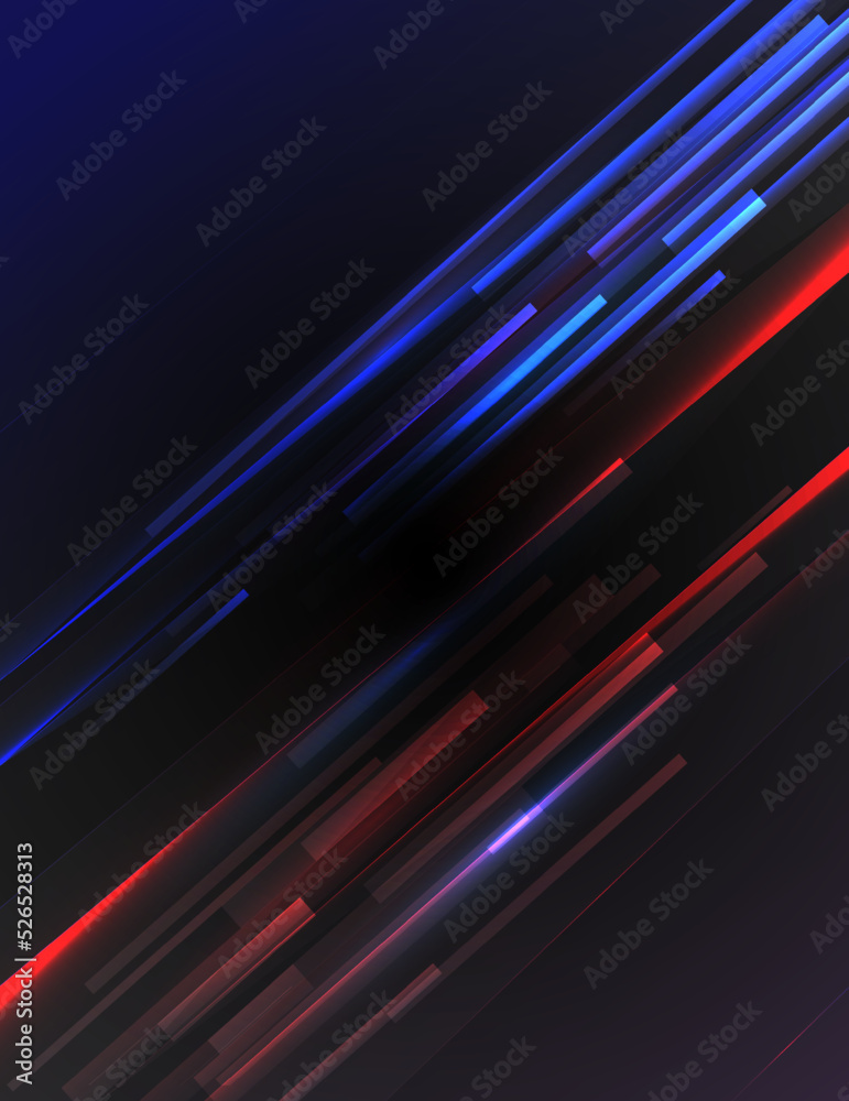 blue abstract ,background polygon elegant background and banner business  product present and red background