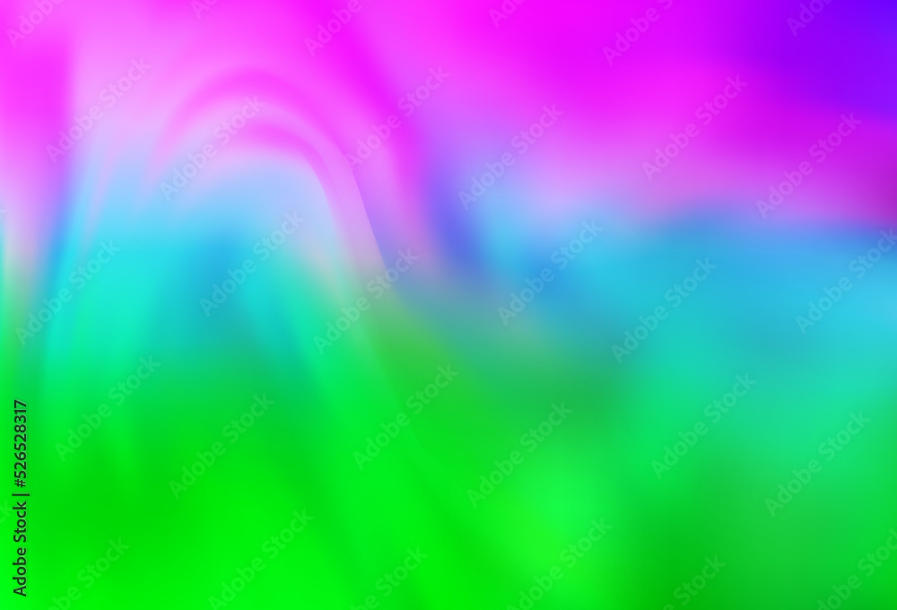 Light Pink, Green vector abstract blurred background.