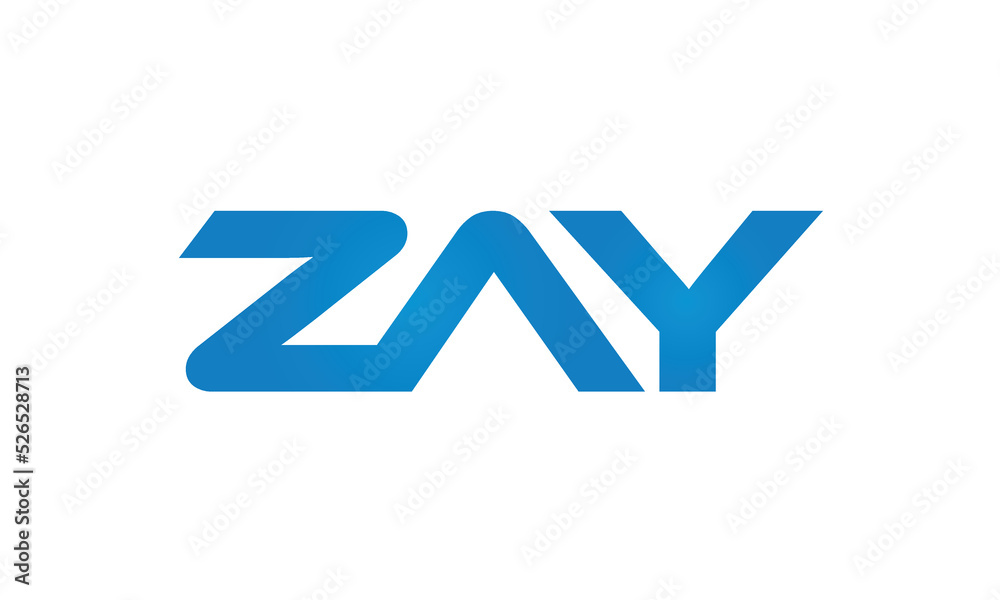 initial letters ZAY linked creative modern monogram lettermark logo design, connected letters typography logo icon vector illustration initial letters ZAY linked creative modern monogram lettermark logo design, connected letters typography logo icon vector illustration