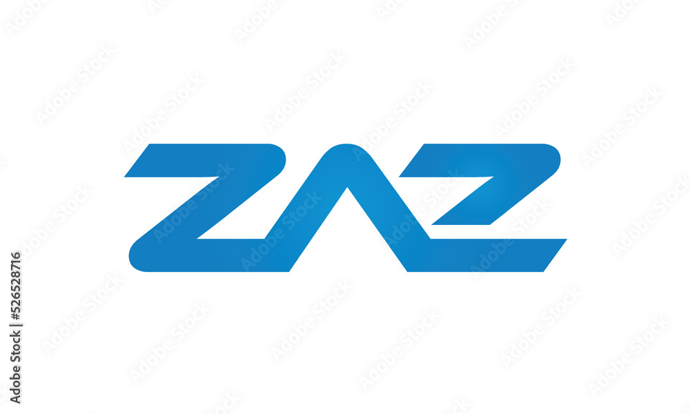 initial letters ZAZ linked creative modern monogram lettermark logo design, connected letters typography logo icon vector illustration initial letters ZAZ linked creative modern monogram lettermark logo design, connected letters typography logo icon vector illustration