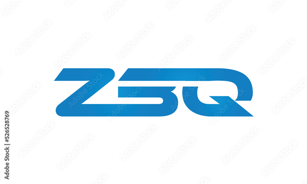 initial letters ZBQ linked creative modern monogram lettermark logo design, connected letters typography logo icon vector illustration initial letters ZBQ linked creative modern monogram lettermark logo design, connected letters typography logo icon vector illustration