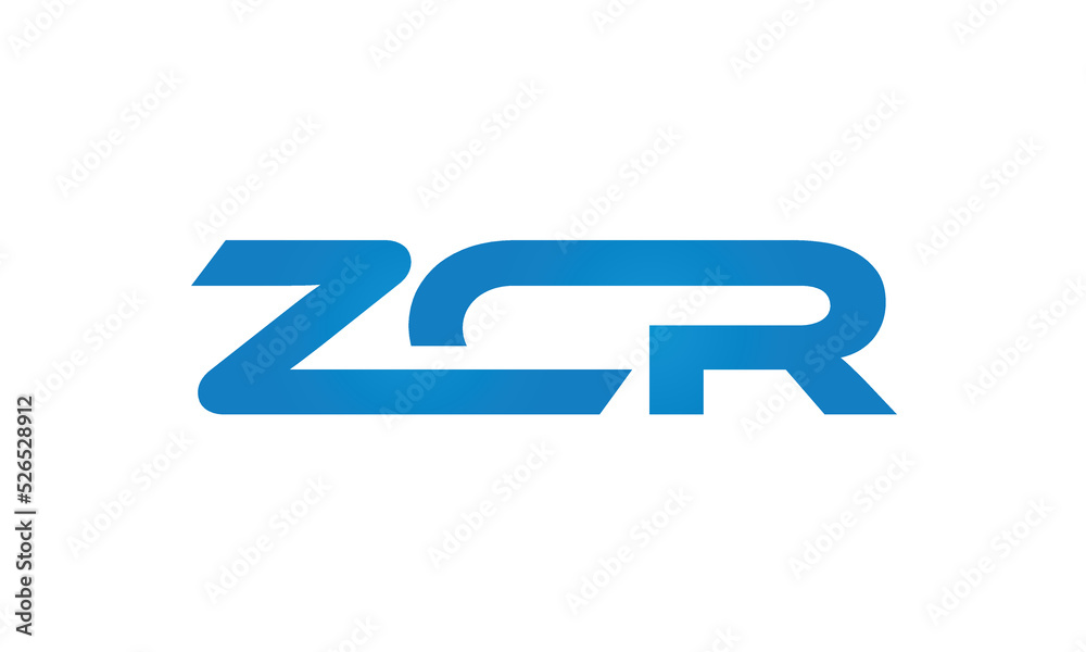 initial letters ZCR linked creative modern monogram lettermark logo design, connected letters typography logo icon vector illustration initial letters ZCR linked creative modern monogram lettermark logo design, connected letters typography logo icon vector illustration