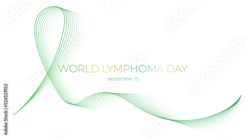 World Lymphoma Day. Banner, background