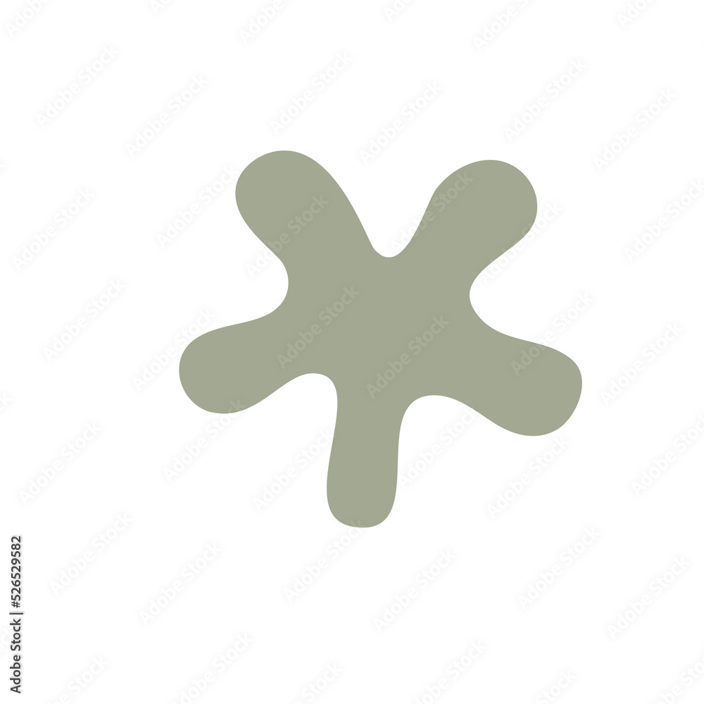 hand drawn freeform object for card decoration