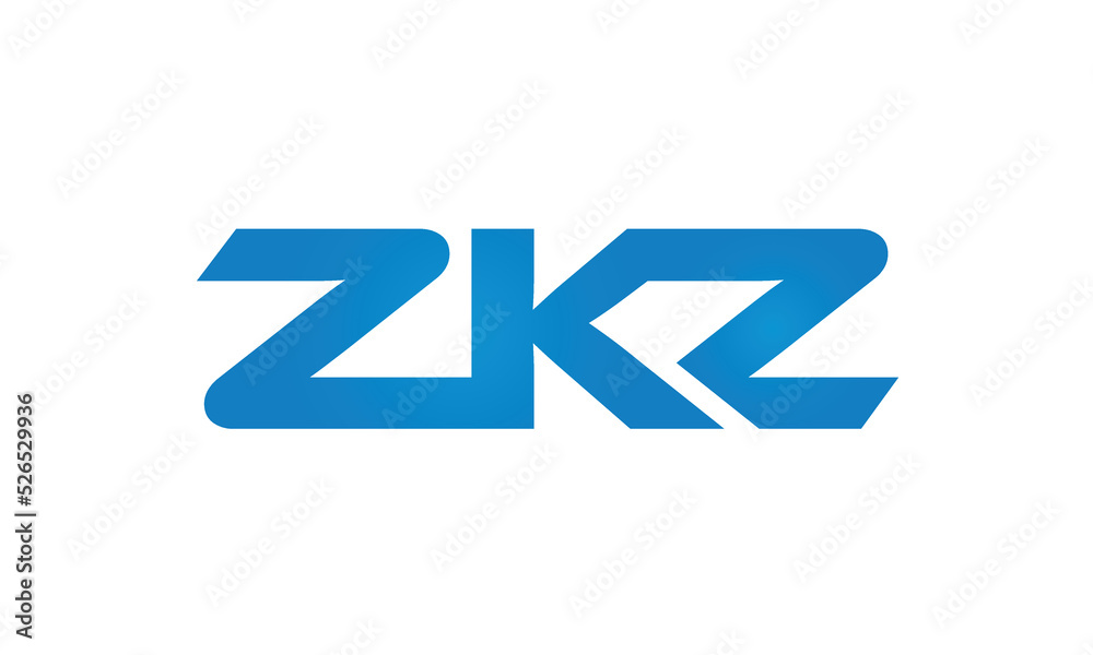 initial letters ZKZ linked creative modern monogram lettermark logo design, connected letters typography logo icon vector illustration initial letters ZKZ linked creative modern monogram lettermark logo design, connected letters typography logo icon vector illustration