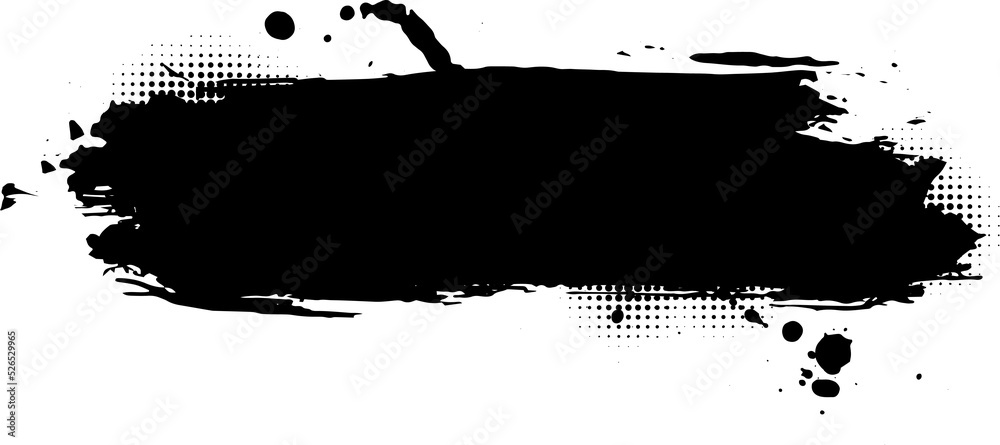 Fototapeta premium abstract brush stroke for copy space in retro comic style design