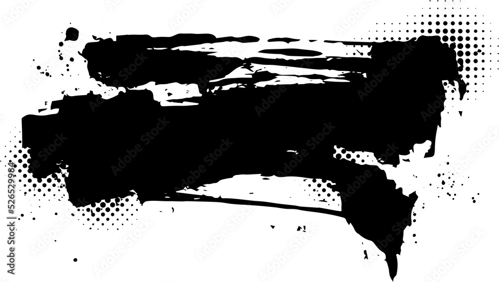 Naklejka premium abstract brush stroke for copy space in retro comic style design