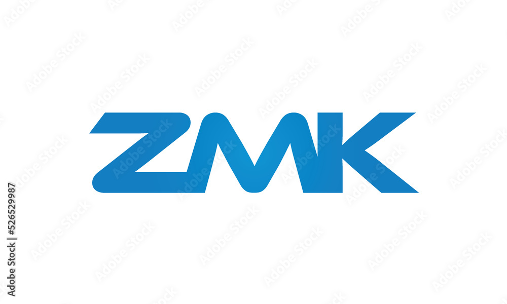 initial letters ZMK linked creative modern monogram lettermark logo design, connected letters typography logo icon vector illustration initial letters ZMK linked creative modern monogram lettermark logo design, connected letters typography logo icon vector illustration