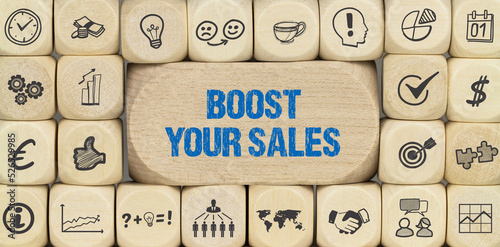 Obraz w ramie Boost Your Sales
