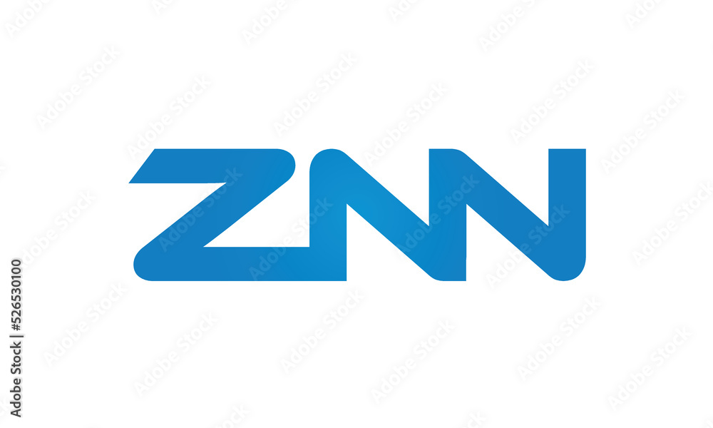 initial letters ZNN linked creative modern monogram lettermark logo design, connected letters typography logo icon vector illustration initial letters ZNN linked creative modern monogram lettermark logo design, connected letters typography logo icon vector illustration