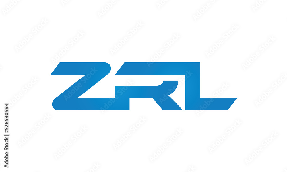 initial letters ZRL linked creative modern monogram lettermark logo design, connected letters typography logo icon vector illustration initial letters ZRL linked creative modern monogram lettermark logo design, connected letters typography logo icon vector illustration