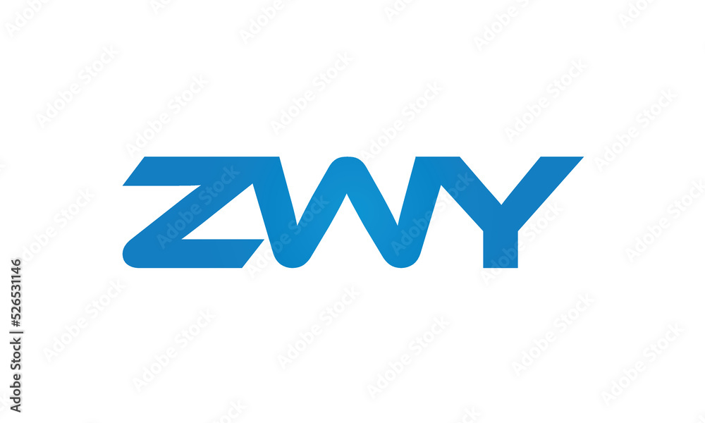 initial letters ZWY linked creative modern monogram lettermark logo design, connected letters typography logo icon vector illustration initial letters ZWY linked creative modern monogram lettermark logo design, connected letters typography logo icon vector illustration