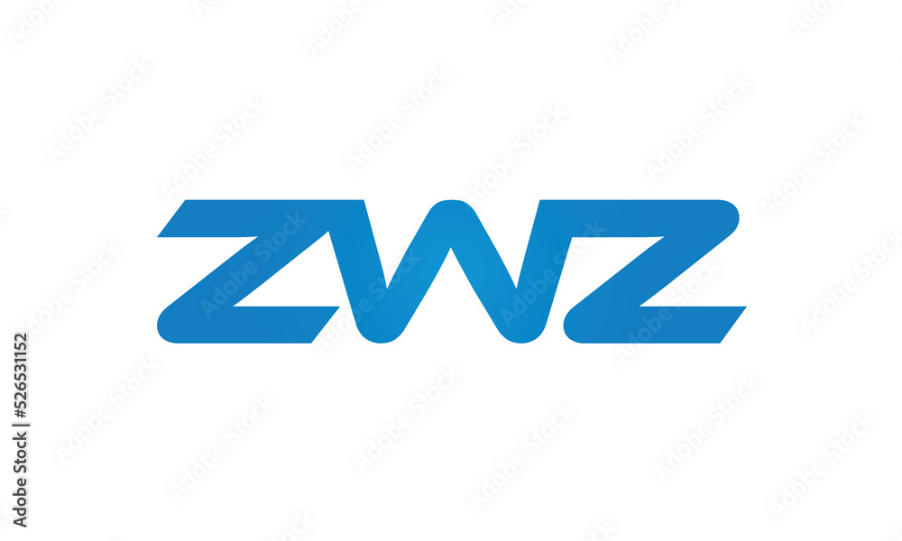 initial letters ZWZ linked creative modern monogram lettermark logo design, connected letters typography logo icon vector illustration initial letters ZWZ linked creative modern monogram lettermark logo design, connected letters typography logo icon vector illustration