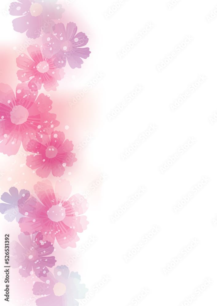 優しい花 花の背景イラスト Stock Vector Adobe Stock