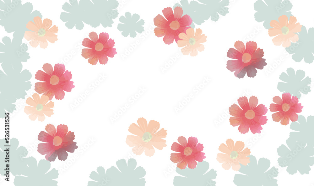 優しい花 花の背景イラスト 優しい花 花の背景イラスト