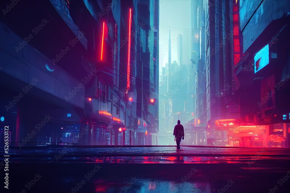 Jump Guy & City Art Wallpapers - Cyberpunk City Wallpapers 4k