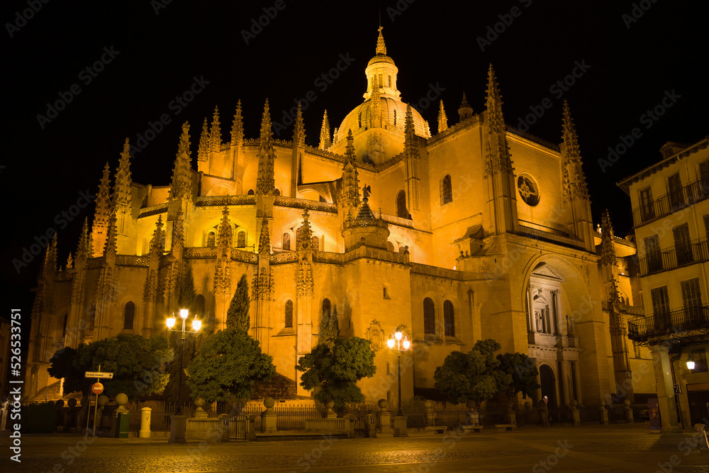 Cathedral of Segovia at Night
