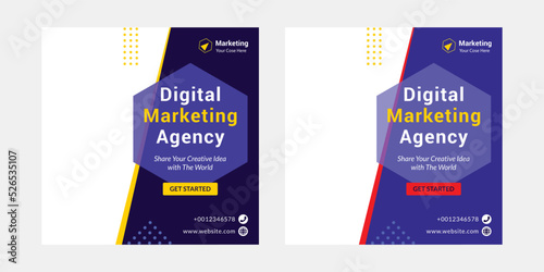 Digital Marketing Agency Social Media Post Banner Design & Tamplate.