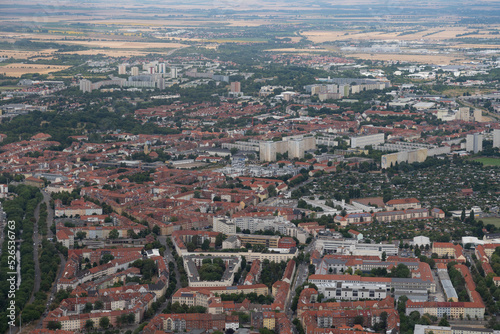 City of Erfurt in Germany seen from above © Robert