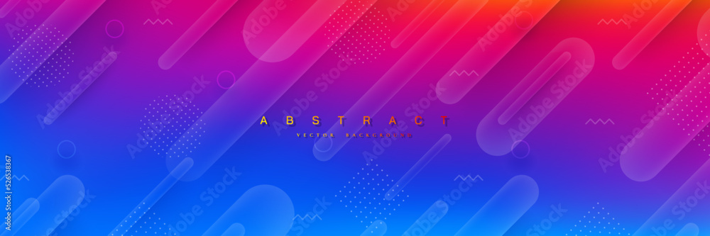 Trendy gradient vector background with abstract diagonal lines.