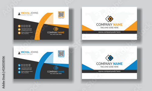 Corporate modern creative professional business card design template