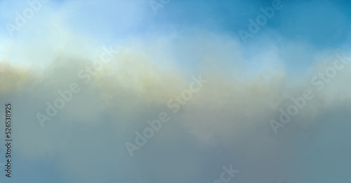 Blue abstract muslin watercolor background