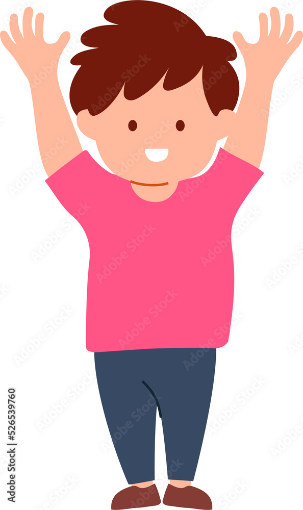 child expression flat design illustration. cute kid cartoon character child expression flat design illustration. cute kid cartoon character
