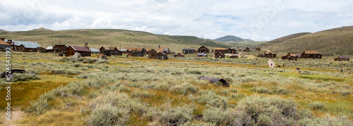 A Panorama of The famous Bodie Ghost Town, California, Looking at a Panorama of the Town Site photo