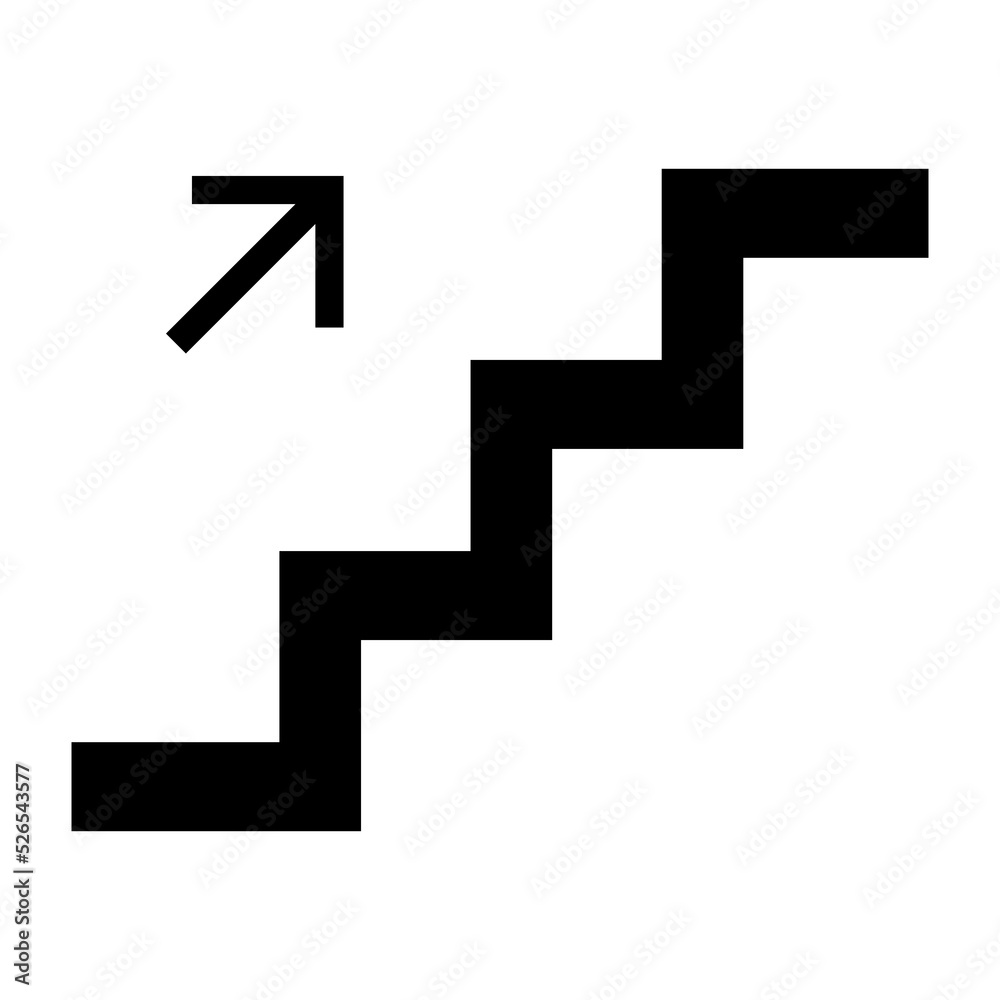 Step up icon.