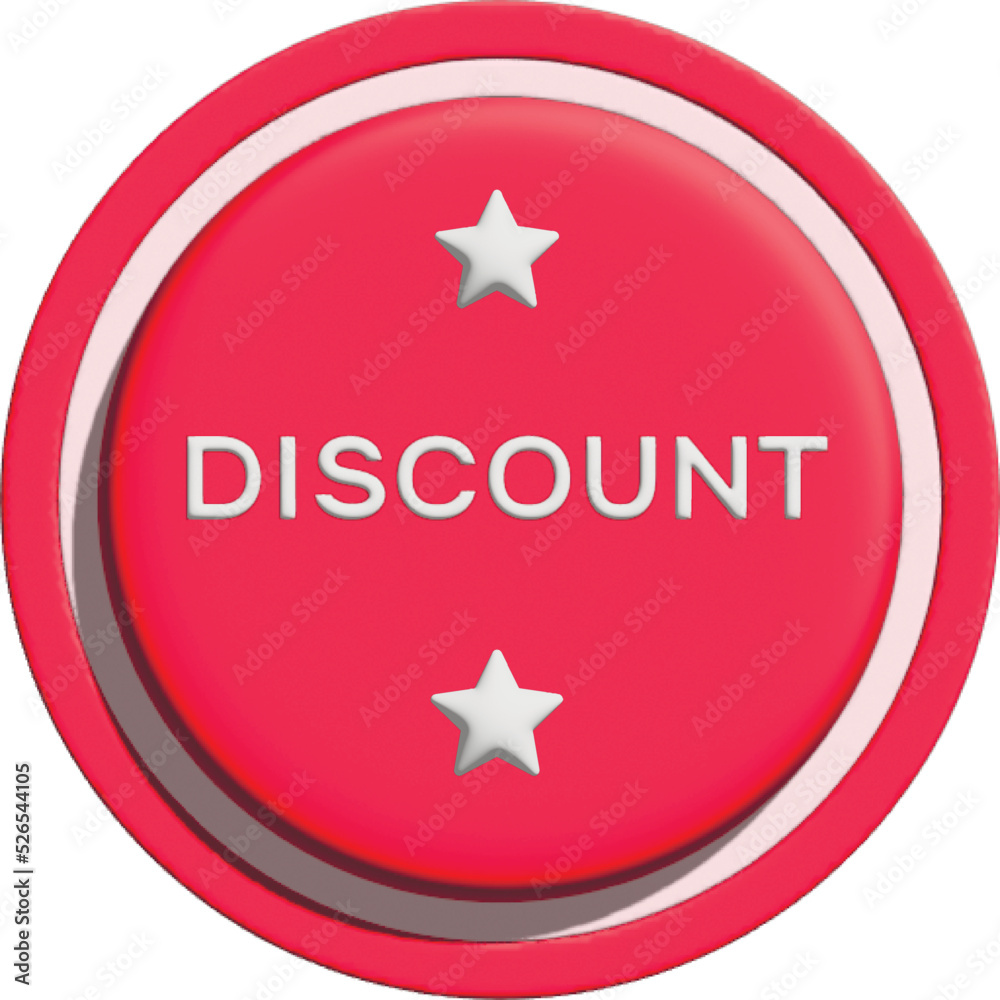 a discount icon in the red circle for shopping customer 3d image a discount icon in the red circle for shopping customer 3d image