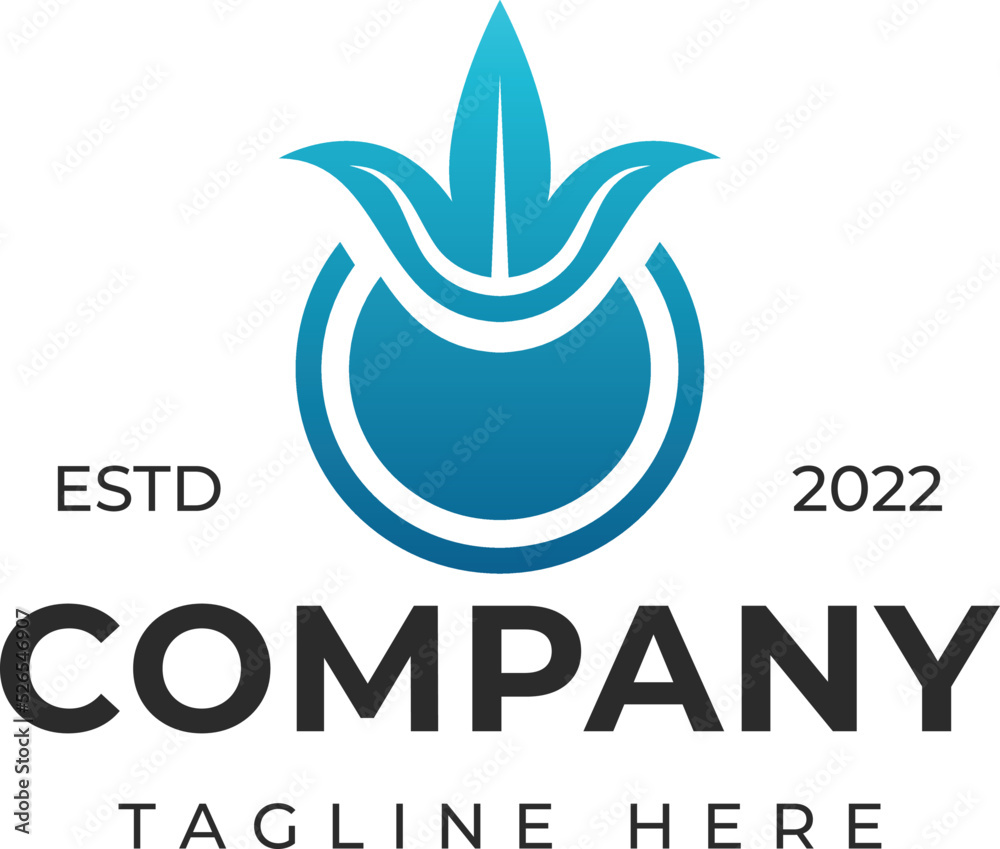 Obraz premium Elegant Leaf vector logo design